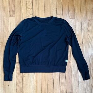 Vuori Navy Blue Long Sleeve Tee